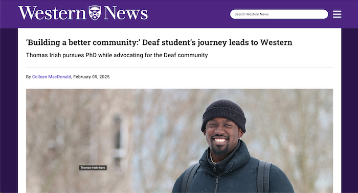 Western news headline